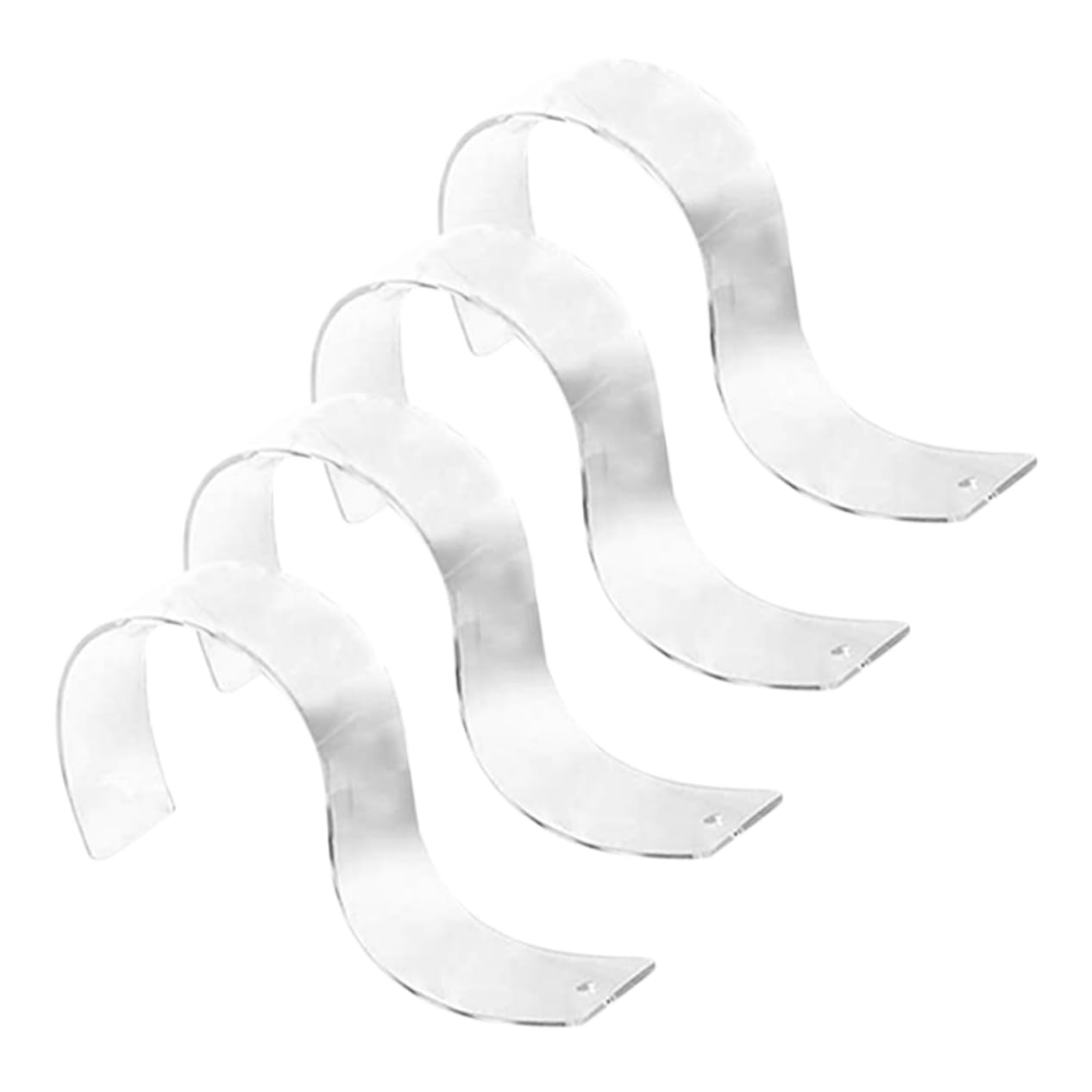 Cabilock 4pcs Acrylic Belt Stands Belt Holders for Retail Store Display Holders for Home and Store