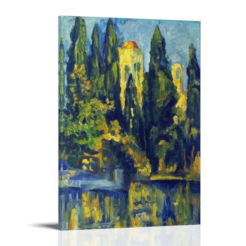 Póster decorativo de obra maestra de Salvador Dalí El lago de Vilabertran, obras de arte, arte de pared, lienzo para regalo, decoración del hogar, 20 x 30 cm