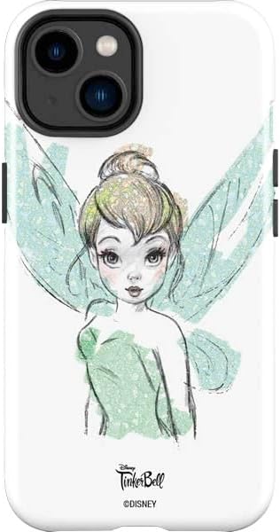 Skinit Impact - Funda para teléfono compatible con iPhone 14 Plus, con licencia oficial de Disney Tinker Bell Watercolor Fairy