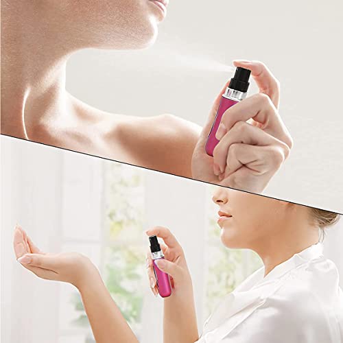 Leikedun 4 PCS Perfume Atomiser Bottles 5ml Mini Refillable Spray Portable Liquid Fragrance Bottle with Visual Window, Empty Travel Bottle for Purse Handbag Pocket Luggage - Image 6