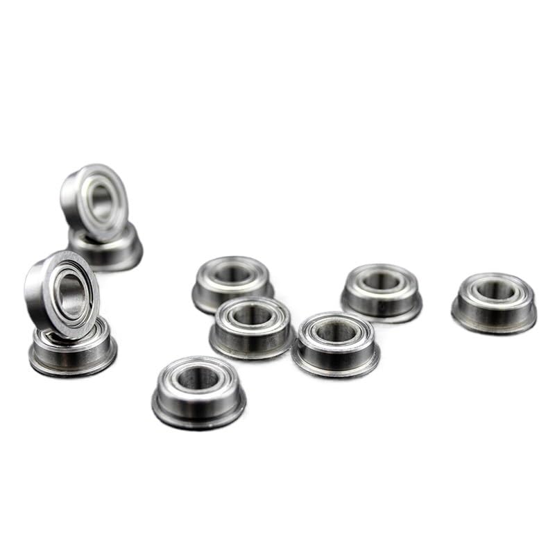 10Pcs MF63 MF93 MF74 MF84 MF104 MF85 MF95 MF105ZZ MF115 MF106 MF126 MF117 MF137 MF148 ZZ Ball Bearing Flange Bearings(MF137 7x13x4mm)