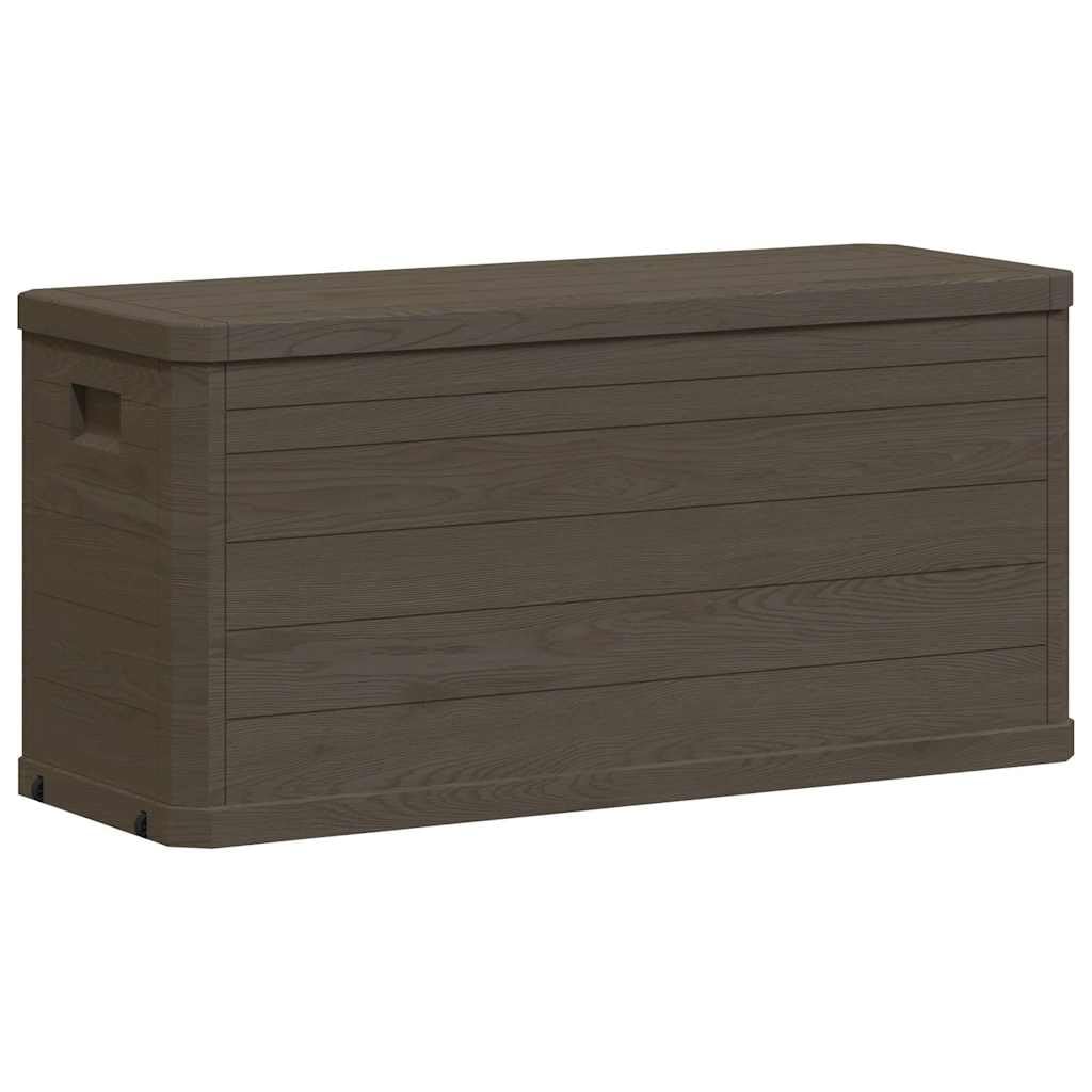 Scatola portaoggetti da giardino 280 litri, in plastica resistente, per cuscini, cuscini, copertine e attrezzi, grande spazio di archiviazione esterno ed interno, design