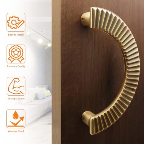 Image of VOLO 8 inch Main Door D Handle /Door Handles for Main Door /Glass Door Handle /Pull Handles, for Home /Office /Hotels(Model- S-618, 160MM) (Pack of 1 Set) (Antique)