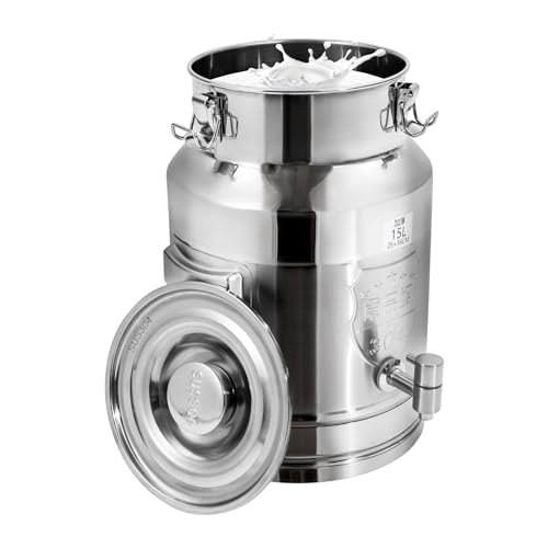 15L Stainless Steel Milk Can with Spigot