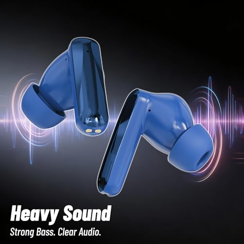 Image of AROMA TWS2 Nexon V5.4 Bluetooth Earbuds | Upto 60Hr Playtime, ENC, Dual Paring, Fast Charging, Heavy Bass