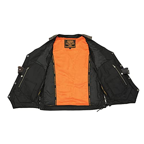 Milwaukee Leather Distressed Brown Vest
