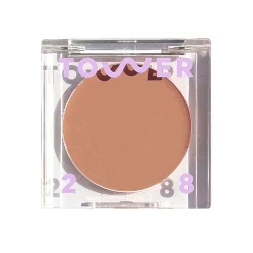 Tower 28 Sculptino Cream Contour - Foolproof Cream Bronzer Contour - Natural Face Sculpting Matte Bronzer Balm - Vegan, Everyday Face Makeup for Sensitive Skin - Light Medium Neutral (0.16 oz)