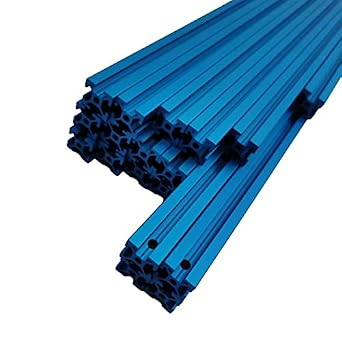 Lysee 3D Printer Parts & Accessories - Funssor VORON 2.4 3D Printer Misumi HFSB5-2020 Blue Anodized Extrusion Frame Kit Blind Joints for VORON 2.4 VORON EXTRUSIONS - Size 300mm