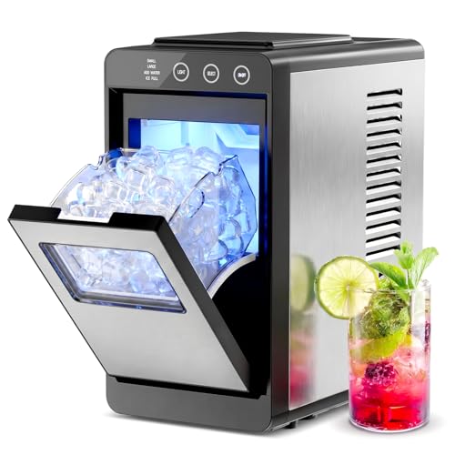 Electactic fabricadora de hielo portátil con 26 lbs/24H miniatura 1