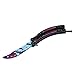 Ultronobama Nuovo coltello da farfalla CsGo,Apparecchiatura di formazione,Non affilato(Black Snake)