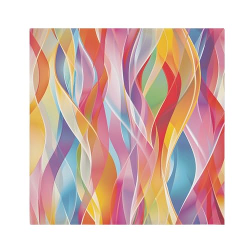Servilletas de tela multicolor set x6 20x20 in miniatura 1