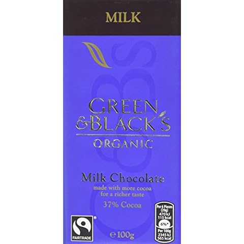 Green & Black's 37% Cocoa Organic Milk Chocolate Bar Cover