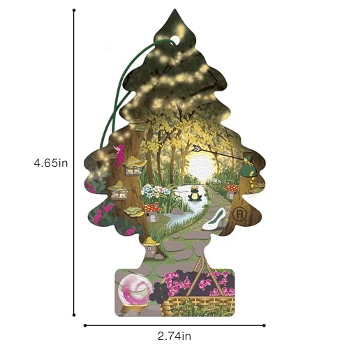 Image of LITTLE TREES Car Air Freshener | Hanging Tree Provides Long Lasting Scent for Auto and Home | Enchanted, 24 Air Fresheners
