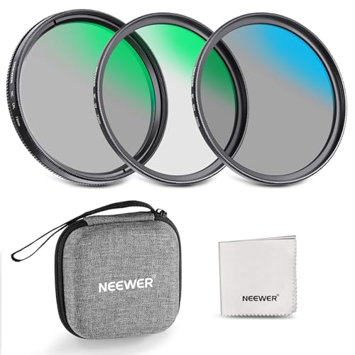 NEEWER 72mm UV/CPL/ND Kit Filtri Obiettivo con Hard Shell Storage Case