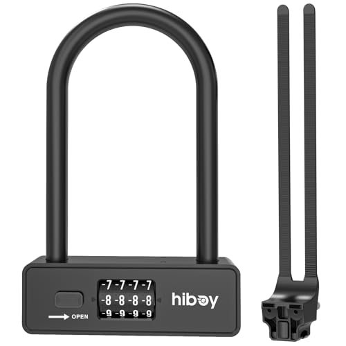 Hiboy Bike Combination U-Lock, Anti-Theft Security Bicycle Lock with Mounting...