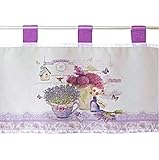 Frühlingsgardine * Lavendelgardine * Sommergardine * Transparentes Panneaux mit Schlaufen