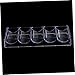 ifundom 1pc Box Chip Rack Clear Container Poker Chip Holder Tray Poker Chips Numbered Poker Chip Holder Display Mat Poker Chip Tray Shelf Dividers Storage Bins with Lids Poker Dice Acrylic