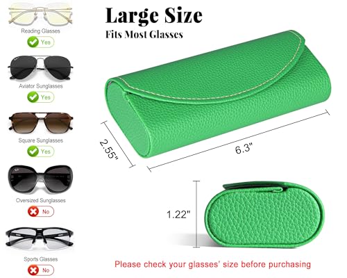 Image of RayLove Ultimate Glasses Case Kit, Hard Shell Sunglasses and Eyeglass Case with Cleaning Cloth, Screwdriver, Ear Hooks