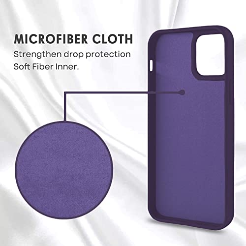 Image of VONZEE Liquid Silicone Case Compatible with iPhone 11 6.1 inch(2019), Gel Rubber Full Body Protection Cover Case Drop Protection Case (Deep Purple)