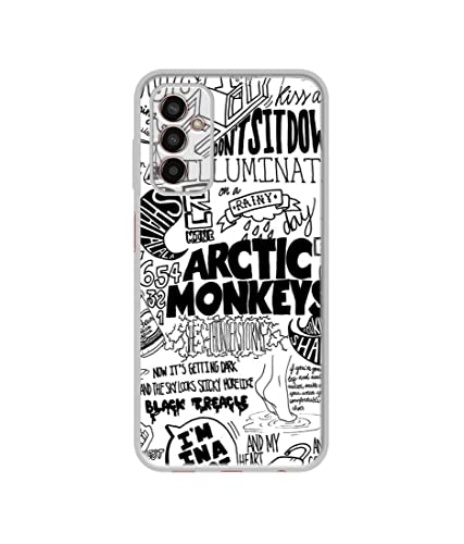 Image of Casotec Arctic Monkeys Pattern Design Printed Silicon Soft TPU Back Case Cover for Samsung Galaxy M13 4G / F13 4G / F23 4G