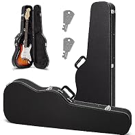 Hard Shell Case: Made of wood, leather, plush, and hardware accessories material. This material not only protects your beloved guitar, but is also durable and sturdy. Leather surface with great texture, giving a sense of classy touch and easy to clea...