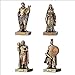 Veronese Design 3 1/4 Inch Greek Pantheon Gods Resin Miniature Figurine Set Hand Painted Bronzed Finish