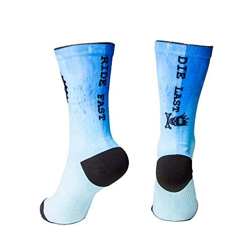 XMTBSTYLE Calcetines Azul para MTB ciclismo carretera Enduro DH XC Crossfit Transpirables Hombre Deporte Cómodos Divertidos Sujección (M (37-41 EU)) Cover