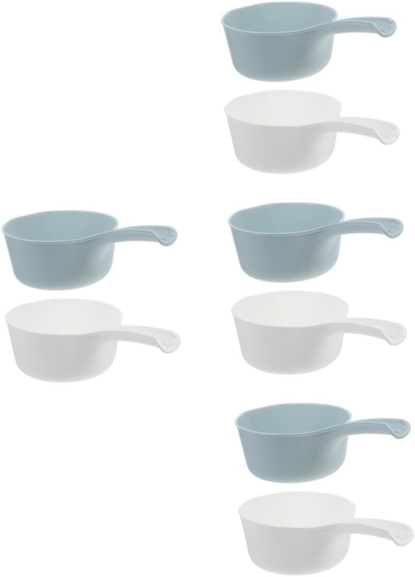 OUNONA 4sets Bathroom Shower Ladle Kitchen Water Dipper Large Water Scoop Plastic Ladle Garden Watering Tool 2pcs*4