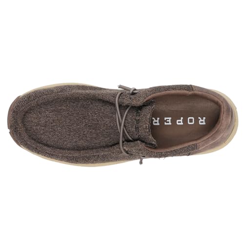 ROPER Mens Hang Loose Slip On Casual Shoes - Brown4