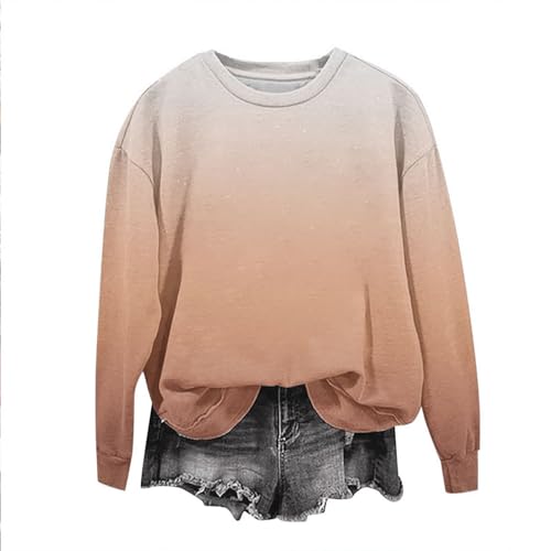 Gradient Pullover for Girls Long Sleeve Crew Neck Flash Sweatshirt Fashion Soft Comfy Y2k Pullover Outfit 1-12 Years4