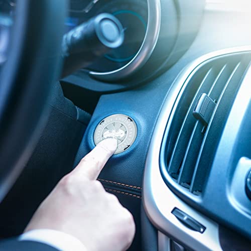 Cobertura do botão de partida,Tampa de arranque de ignição de carro rotativo - Capa do motor para ac