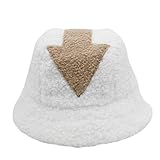 LICHENGTAI Frauen Hut Flauschige Eimer Hut Unisex Lamm Fischerhut, Wolle Fischerhut Geeignet für Frauen Mädchen Männer