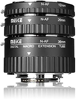 MEIKE N-AF1-A Macro Electronic Mount Auto Foucs Macro Metal Extension Tube Adapter