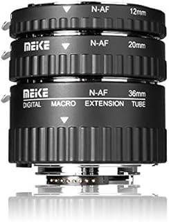 MEIKE N-AF1-A Macro Electronic Mount Auto Foucs Macro Metal Extension Tube Adapter for Nikon DSLR Camera D80 D90 D300 D300SD800 D3100 D3200 D5000 D5100 D5200 D7000 D7100 etc