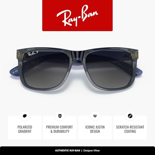 Image of Ray-Ban RB4165 Justin Classic Square Sunglasses for Men for Women