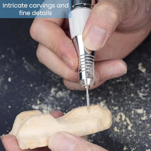 Image of Serplex 6Pcs Carving Bits Detail Carving Bits for Dremel Rotary Tool Engraving Bit Stainless Steel Carving Drill Bit Detailing Engraving Bits Rotary Carving Bits for DIY Wooden Carving Woodworking