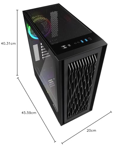 RGB Wave, ATX Gaming PC Case - Case PC - Immagine 9