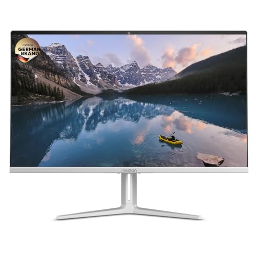 MEDION Signium 27 S1 68,6 cm (27 Zoll) Full HD All in One Desktop PC (Intel Core 5 210H, 16GB DDR4 RAM, 1 TB PCIe SSD, WLAN, HDMI in & Out, kabellose Maus & Tastatur, Windows 11 Home)