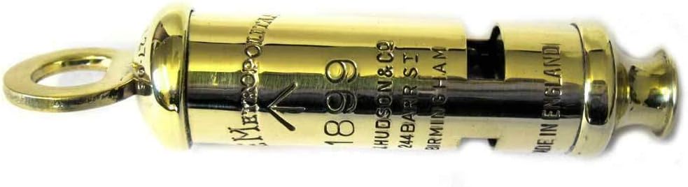 Boer War Whistle 1899 British Army - WW1 Hudson Brass Infantry Artillery Cavalry