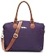 NNEE Water Resistance Nylon Top Handle Satchel Handbag with Multiple Pocket Design