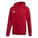 adidas CORE18 FZ Hoody Sweatshirt, Hombre, Power Red/White, M