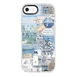 ChiCaseVer for iPhone 7/8/SE Case,Coastal Inspiration Collage with Mermaid,Military-Grade Drop Protection,Vintage Coastal Soft Slim TPU Protective Cover with Camera Protection for Girls