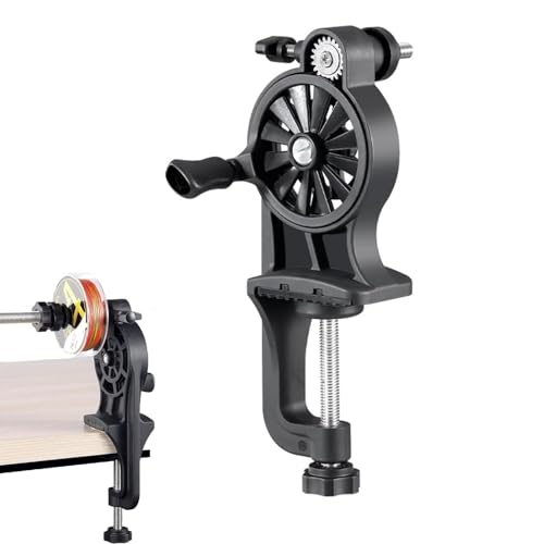 VLSQHNCF Fishing Lines Winder, Portable Fishing Line Spoolers, Spooling Tool for Casting and Reels, Spooling Station Winding Line with Clamp Fishing Accessories Fishing Gifts for Men