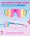QALLY Kids Sunglasses Youth Baseball Softball Sunglasses for Girls Boys Age 4-14 UV Protection Sports Kids 3 Pack