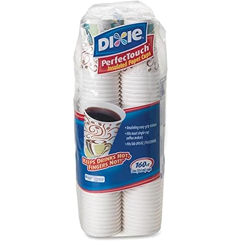 Dixie PerfecTouch 12 oz. Insulated Paper Hot Coffee Cup by GP PRO Cover