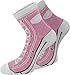 Produktbild 4 Paar Baumwoll Socken - Lustige Strümpfe für Damen, Herren und Kinder im Schuh-Design Rosa 39/42