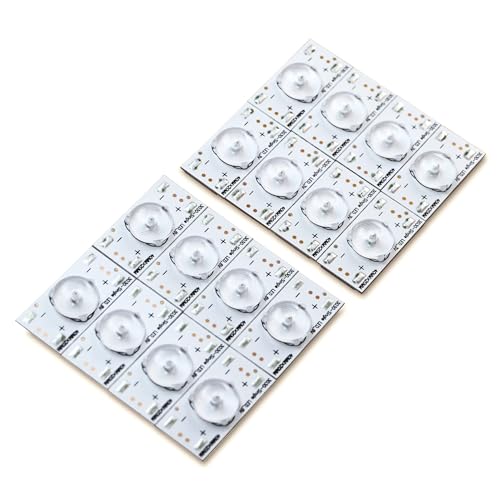 30 Piezas Cuentas de Lámpara SMD de 3V 6V para reemplazo de tira de retroiluminación LED Barras de reparación de TV LED con filtro de lente óptica 43UJ634V 43UH603V 43UH610V 43LF510V 32LD5000H