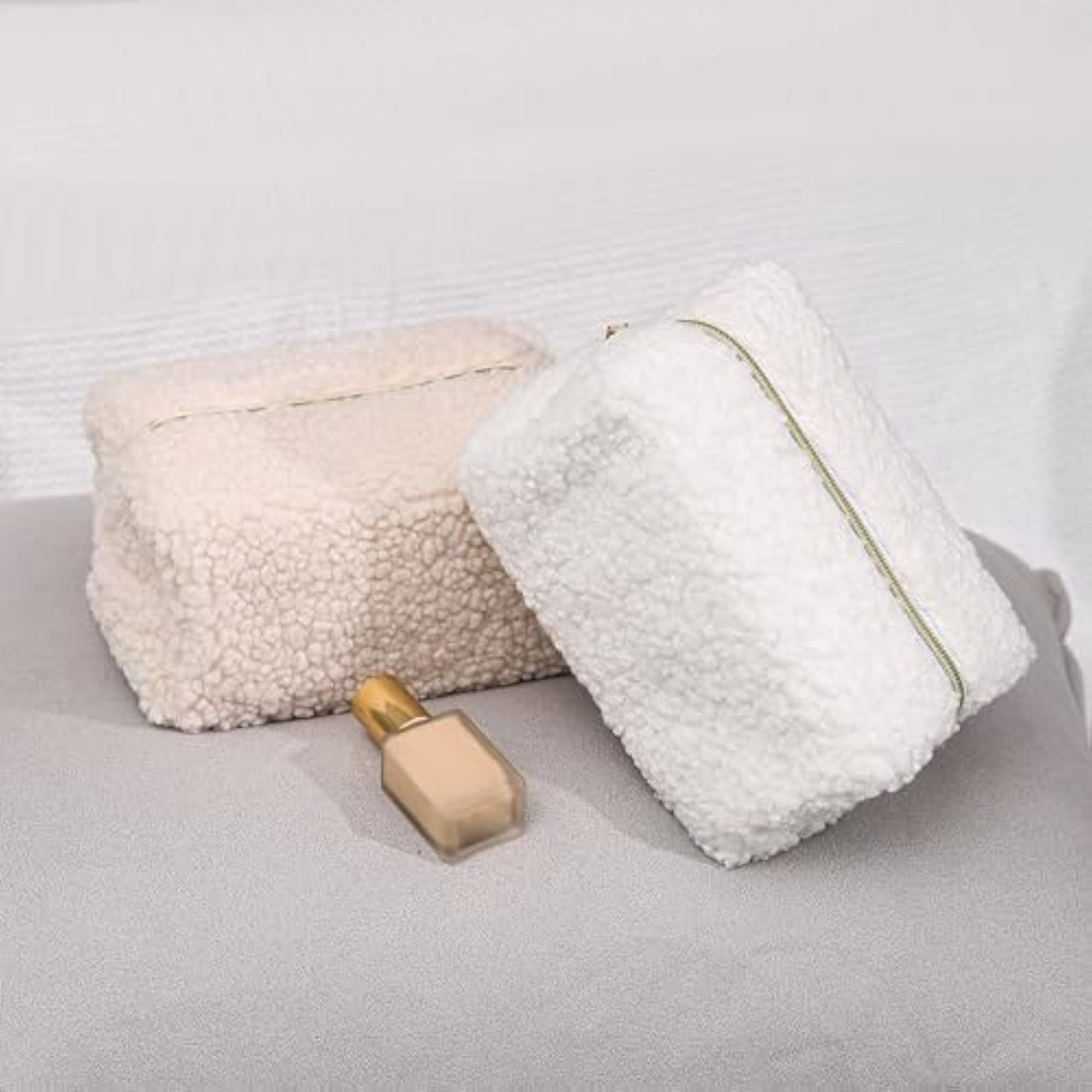 Fashionable Terry Cloth Makeup Bag, Mini Size