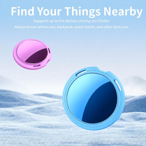 Image of 2 Pack Tracker Tags [Apple MFi Certified] Pair with Apple Find My (iOS Only) Bluetooth Air Smart Tags Key Finder Item Locator Waterproof Finder Worldwide Tracking for Pets Wallet Backpack Dogs Luggage