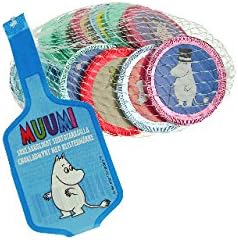 3 bags x 60g of Moomin Characters Milk Chocolate Chocolates Stickers Coins